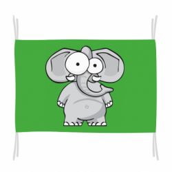 Флаг Слон глазастый - PrintSalon