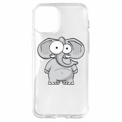 Чехол для iPhone 12 mini Слон глазастый - PrintSalon