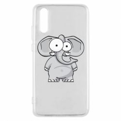 Чехол для Huawei P20 Слон глазастый - PrintSalon