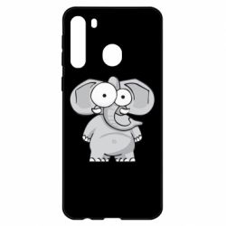 Чехол для Samsung A21 Слон глазастый - PrintSalon