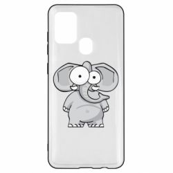 Чехол для Samsung A21s Слон глазастый