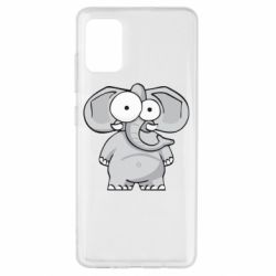 Чехол для Samsung A51 Слон глазастый - PrintSalon