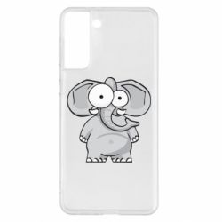 Чехол для Samsung S21+ Слон глазастый - PrintSalon