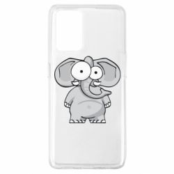 Чехол для Oppo A74 4G Слон глазастый - PrintSalon
