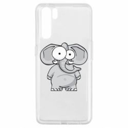 Чехол для Oppo A91/Reno3 Слон глазастый - PrintSalon