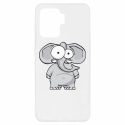 Чехол для Oppo Reno 5 Lite Слон глазастый - PrintSalon