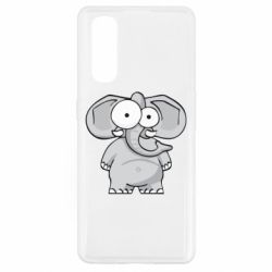 Чехол для Oppo Find X2 Слон глазастый - PrintSalon