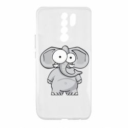 Чехол для Xiaomi Redmi 9 Слон глазастый - PrintSalon