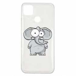Чехол для Xiaomi Redmi 9c Слон глазастый - PrintSalon