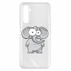 Чехол для Realme 6 Pro Слон глазастый - PrintSalon