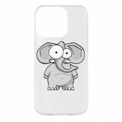 Чехол для iPhone 14 Pro Слон глазастый - PrintSalon