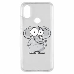 Чехол для Xiaomi Mi A2 Слон глазастый - PrintSalon