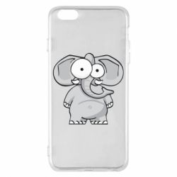 Чехол для iPhone 6 Plus/6S Plus Слон глазастый - PrintSalon