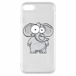Чехол для iPhone 8 Слон глазастый - PrintSalon
