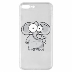 Чехол для iPhone 8 Plus Слон глазастый - PrintSalon