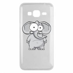 Чехол для Samsung J3 2016 Слон глазастый - PrintSalon
