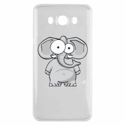 Чехол для Samsung J7 2016 Слон глазастый - PrintSalon