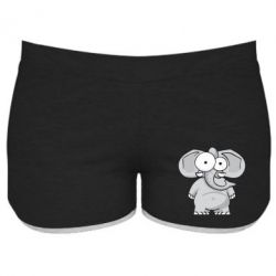 Женские шорты Слон глазастый - PrintSalon