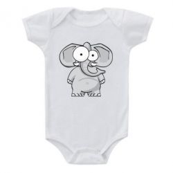 Детский бодик Слон глазастый - PrintSalon