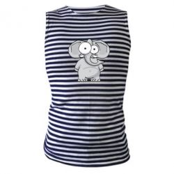 Майка-тельняшка Слон глазастый - PrintSalon