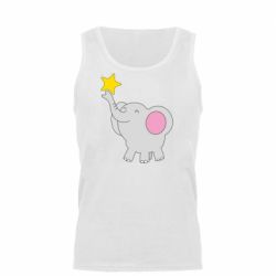 Мужская майка Слон со звездочкой - PrintSalon