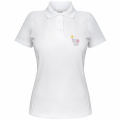 Женское поло Слон со звездочкой - PrintSalon