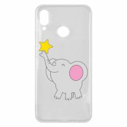Чехол для Huawei P Smart Plus 2018 Слон со звездочкой - PrintSalon