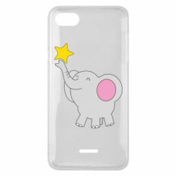 Чехол для Xiaomi Redmi 6A Слон со звездочкой - PrintSalon