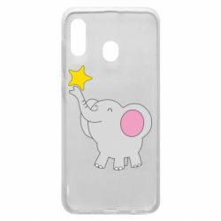 Чехол для Samsung A20 Слон со звездочкой