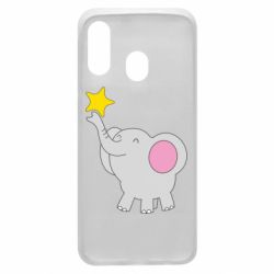 Чехол для Samsung A40 Слон со звездочкой - PrintSalon