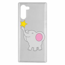 Чехол для Samsung Note 10 Слон со звездочкой