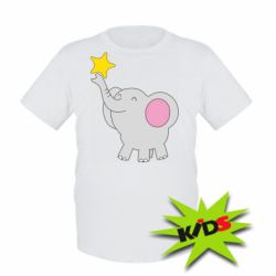 Детская футболка Слон со звездочкой - PrintSalon