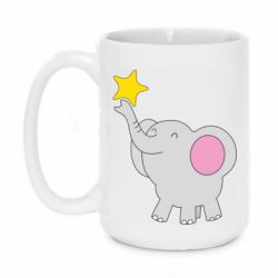 Чашка 420ml Слон со звездочкой - PrintSalon