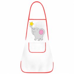 Фартук Слон со звездочкой - PrintSalon