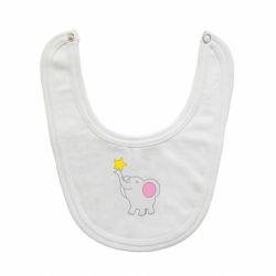 Слюнявчик  Слон со звездочкой - PrintSalon