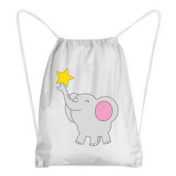 Рюкзак-мешок Слон со звездочкой - PrintSalon