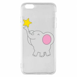 Чехол для iPhone 6 Plus/6S Plus Слон со звездочкой - PrintSalon