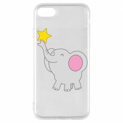 Чехол для iPhone 7 Слон со звездочкой - PrintSalon