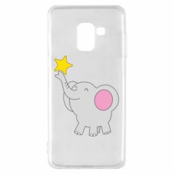 Чехол для Samsung A8 2018 Слон со звездочкой - PrintSalon