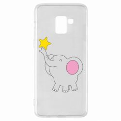 Чехол для Samsung A8+ 2018 Слон со звездочкой - PrintSalon