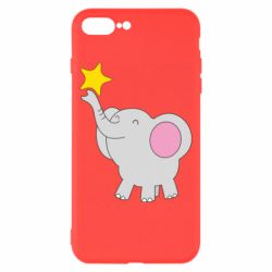 Чехол для iPhone 8 Plus Слон со звездочкой - PrintSalon