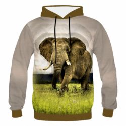 Чоловіче 3D худі Слон