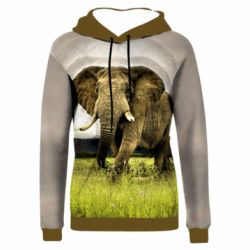 Жіноче 3D худі Слон-PrintSalon Жіноче 3D худі Слон