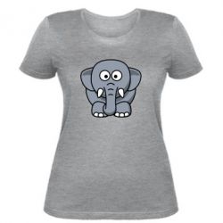 Жіноча футболка Слоненя - PrintSalon