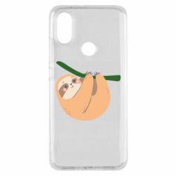 Чехол для Xiaomi Mi A2 Sloth on a branch - PrintSalon