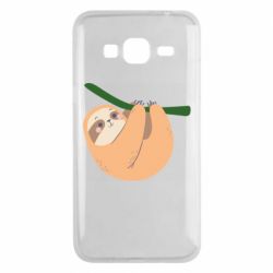 Чехол для Samsung J3 2016 Sloth on a branch - PrintSalon