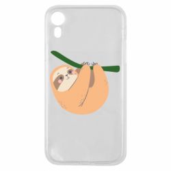 Чехол для iPhone XR Sloth on a branch - PrintSalon