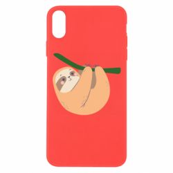 Чехол для iPhone Xs Max Sloth on a branch - PrintSalon