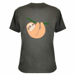 Камуфляжная футболка Sloth on a branch - PrintSalon
