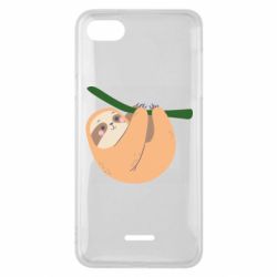 Чехол для Xiaomi Redmi 6A Sloth on a branch - PrintSalon